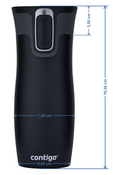 Kubek termiczny Contigo West Loop 2.0 470ml - Czarny Mat