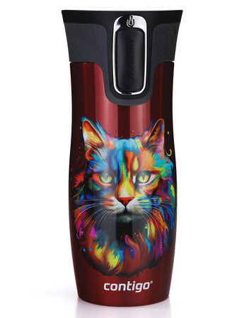 Kubek termiczny Contigo West Loop 2.0 470ml - Kot - Czerwony